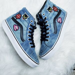 denim patch vans